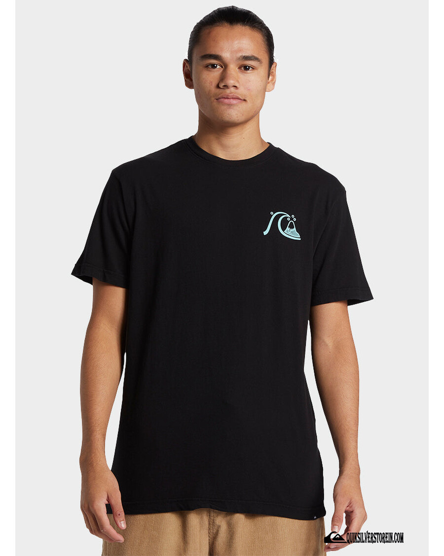 Kaos Quik Silver Send Wax Mtz - Hitam