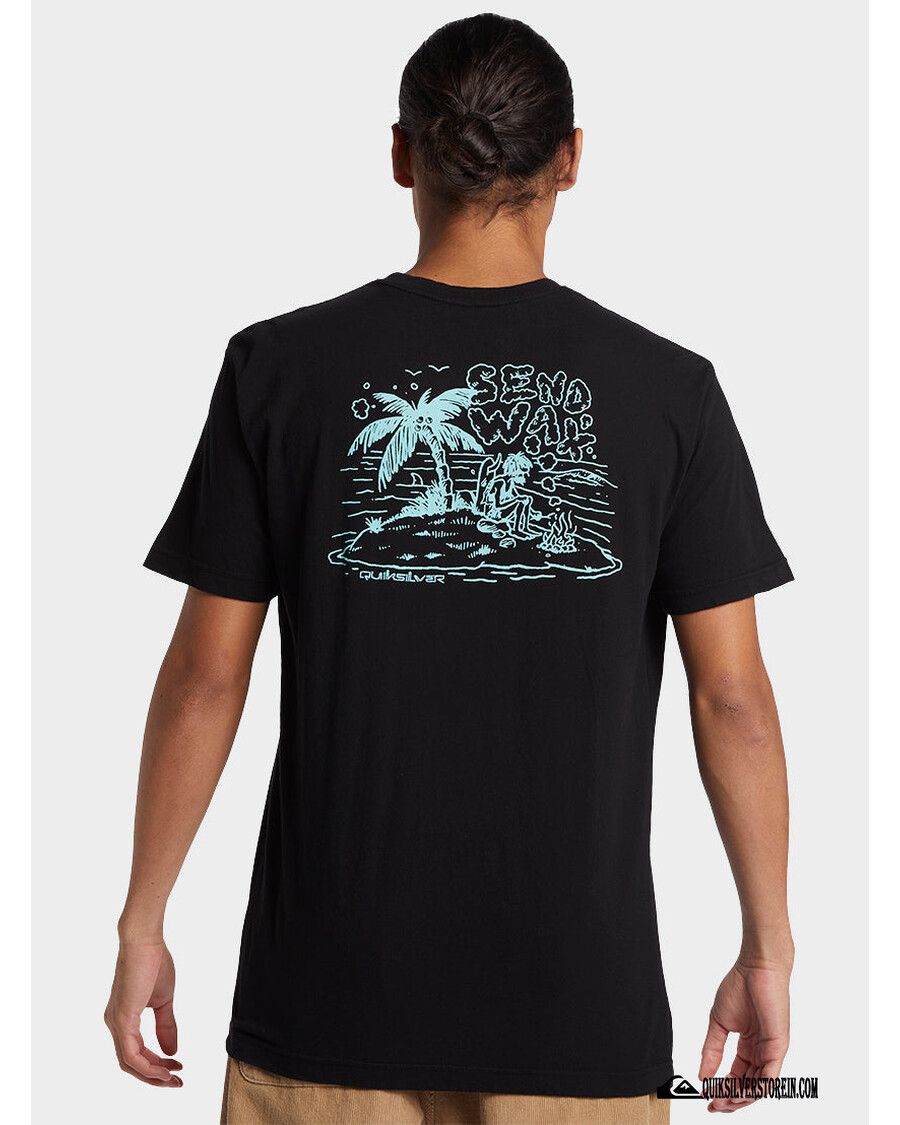 Kaos Quik Silver Send Wax Mtz - Hitam