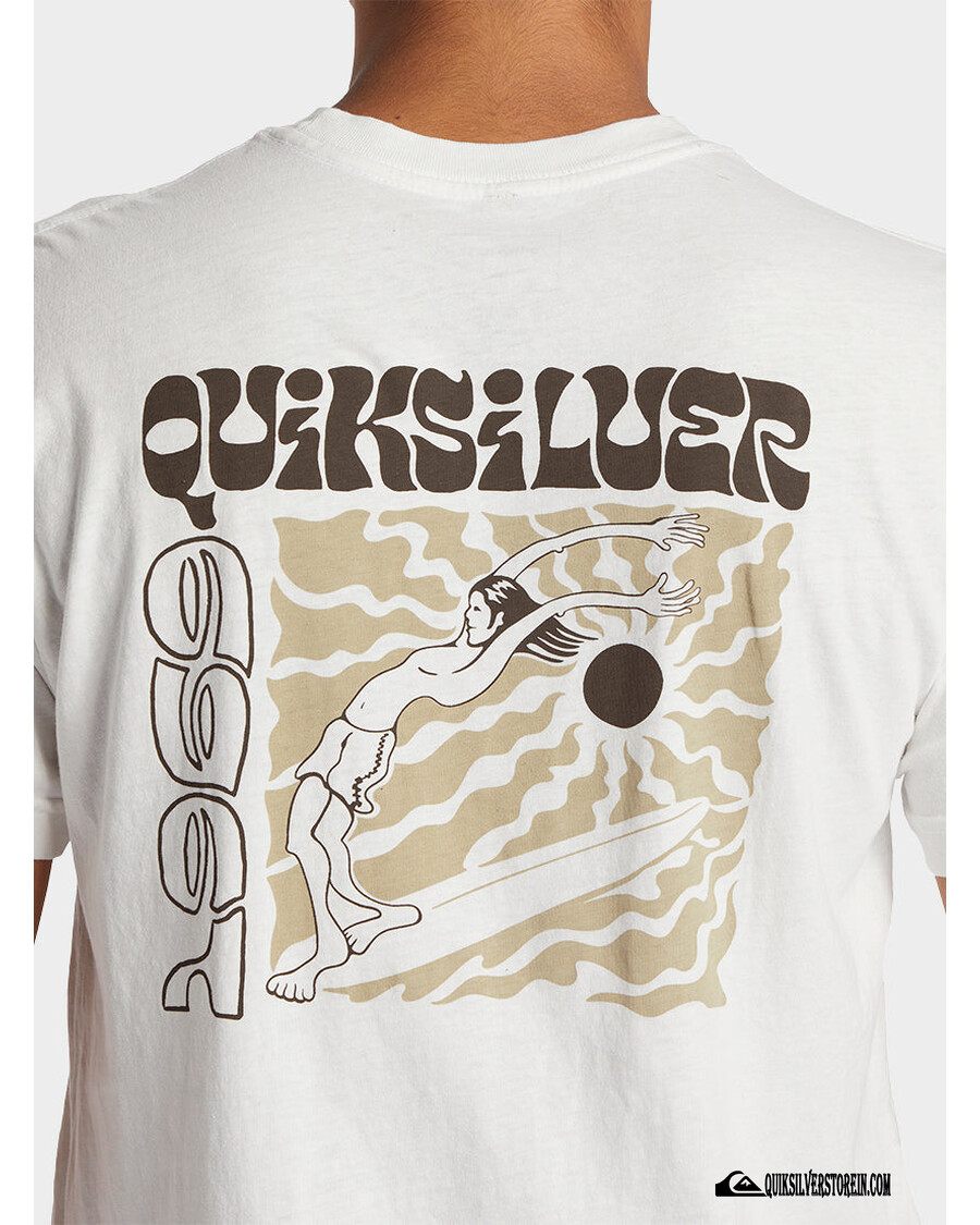 Quik Silver Enjoy The Ride Mtz T-Shirt - Gardenia