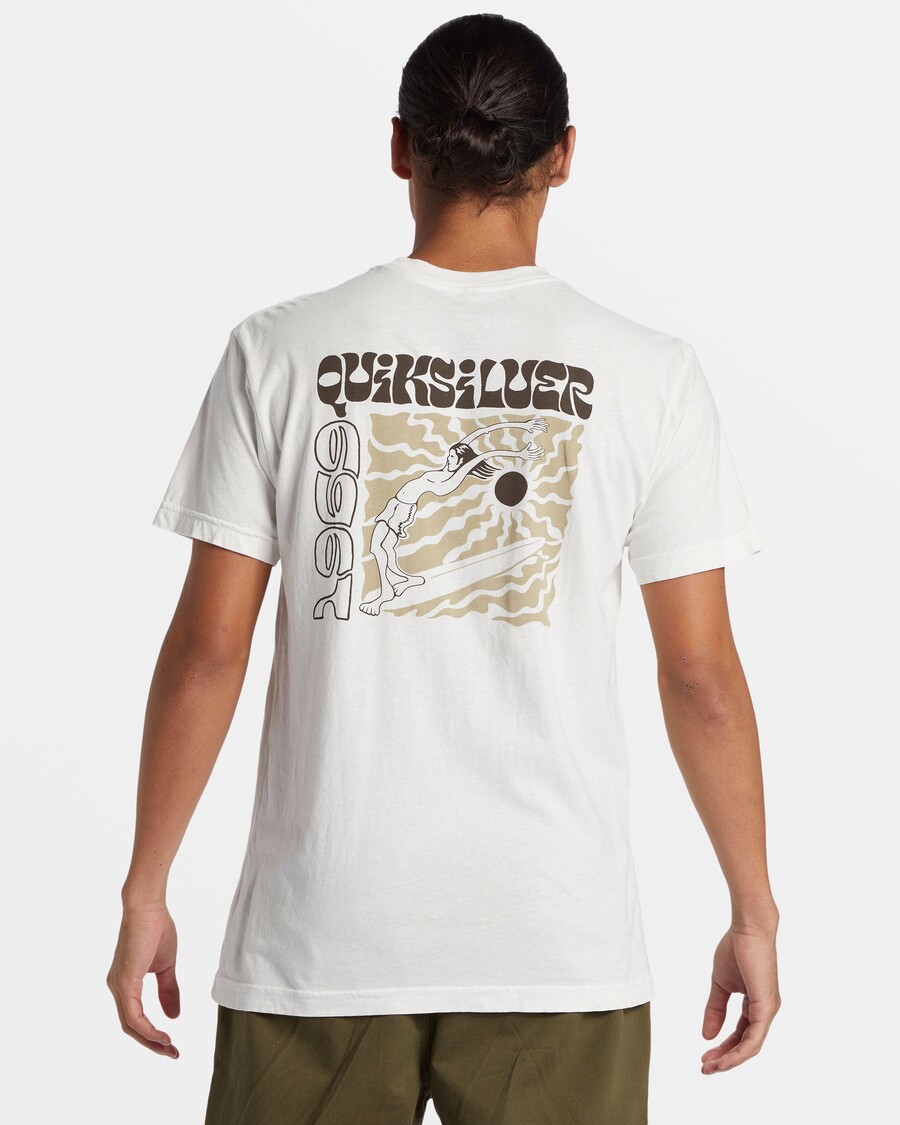 Quik Silver Enjoy The Ride Mtz T-Shirt - Gardenia