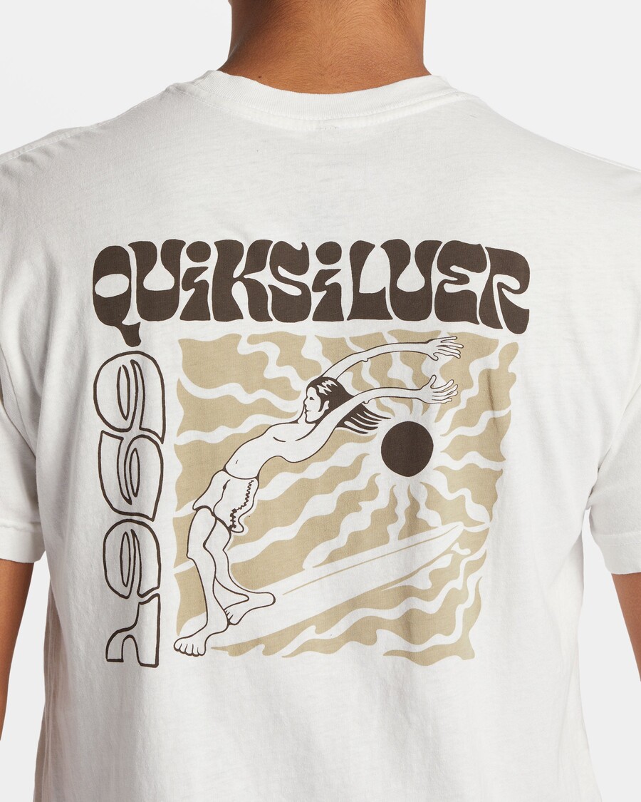 Quik Silver Enjoy The Ride Mtz T-Shirt - Gardenia