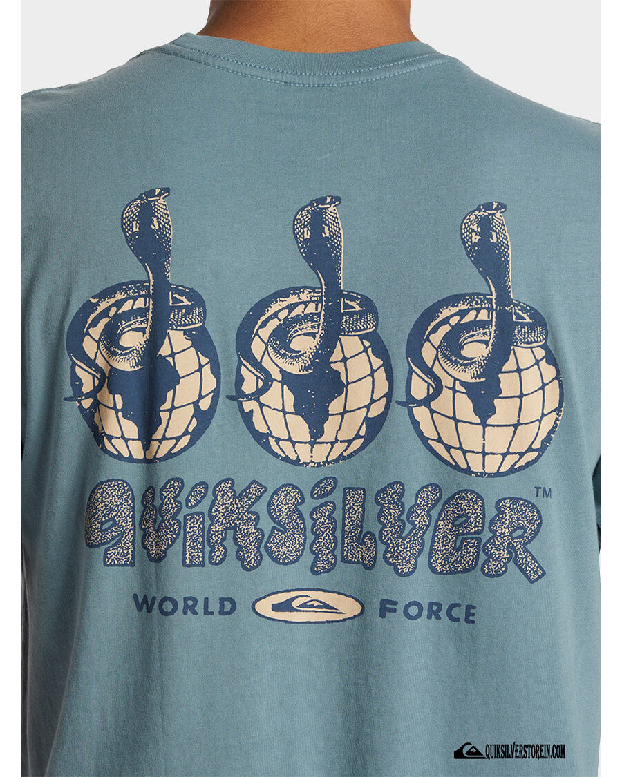 куик силвер глобал форце мтз мајица - егејско плава