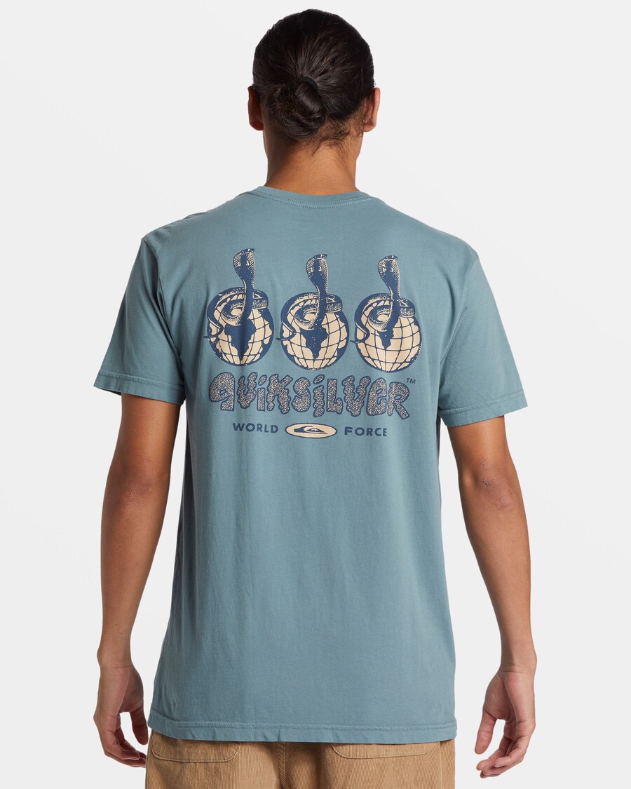 куик силвер глобал форце мтз мајица - егејско плава