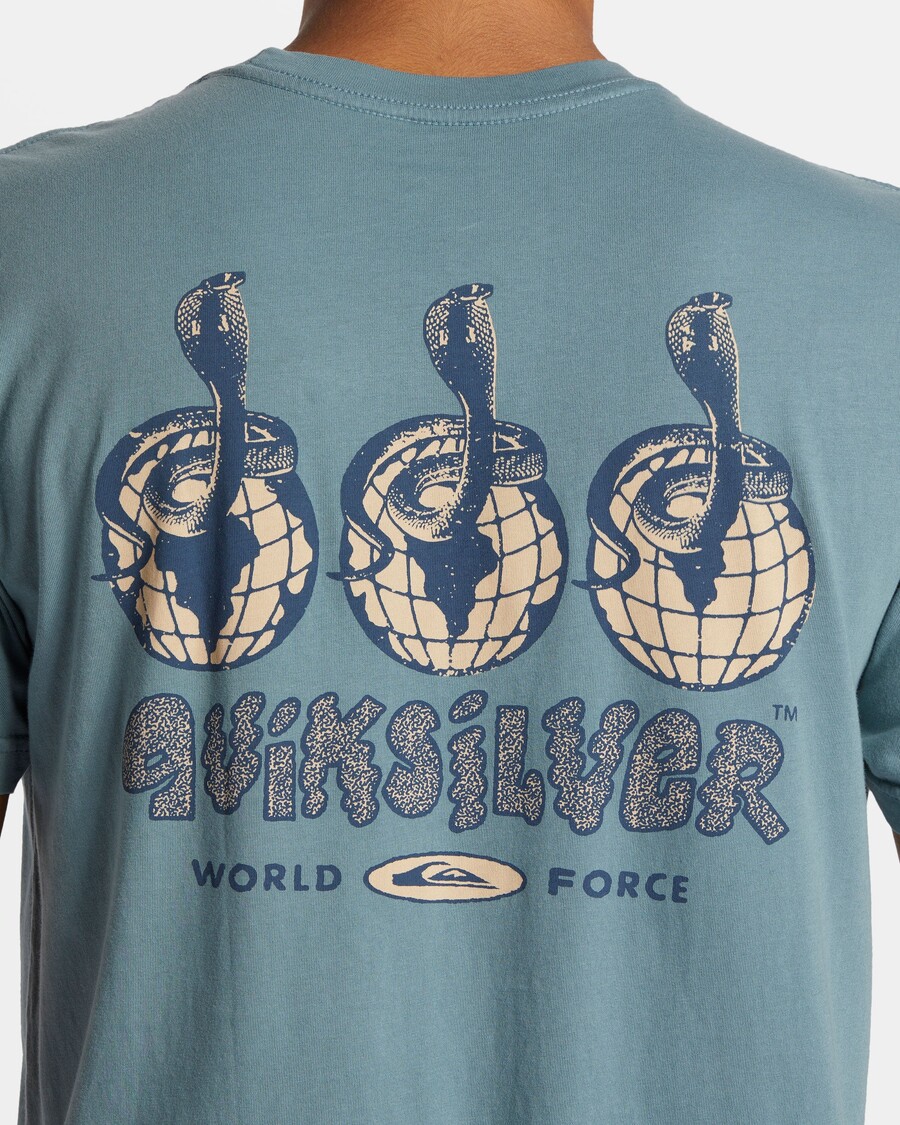 куик силвер глобал форце мтз мајица - егејско плава
