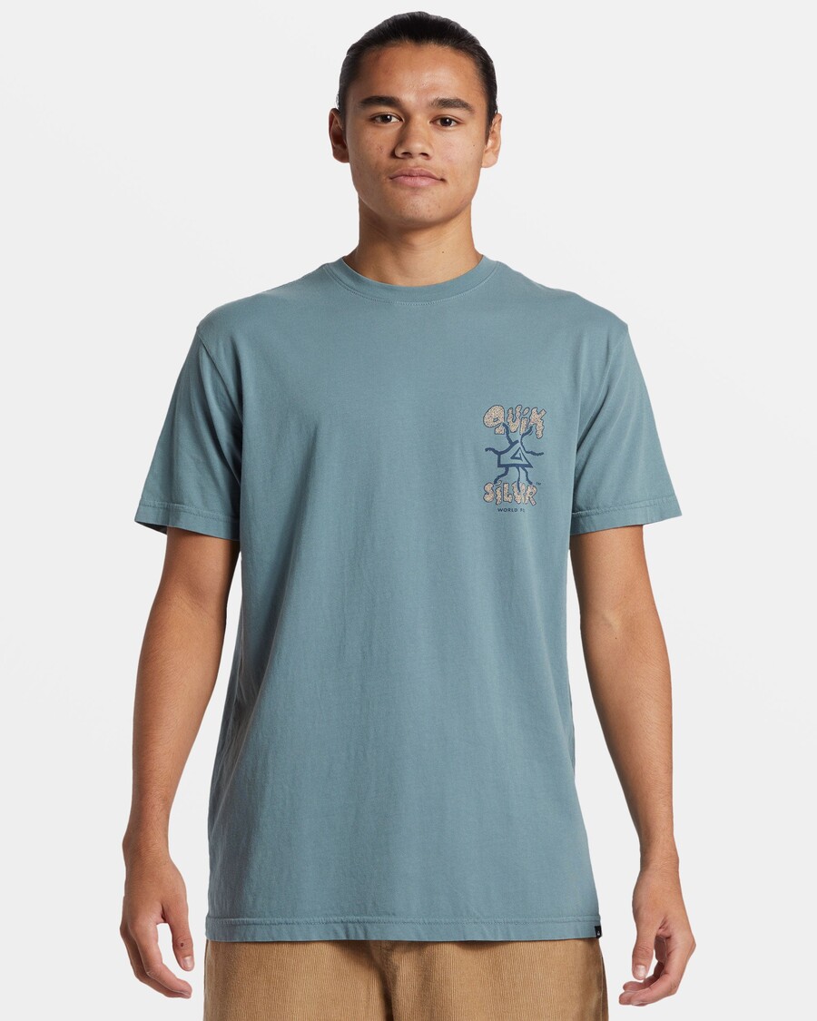 Quik Silver Global Force Mtz Tričko - Egejská Modrá