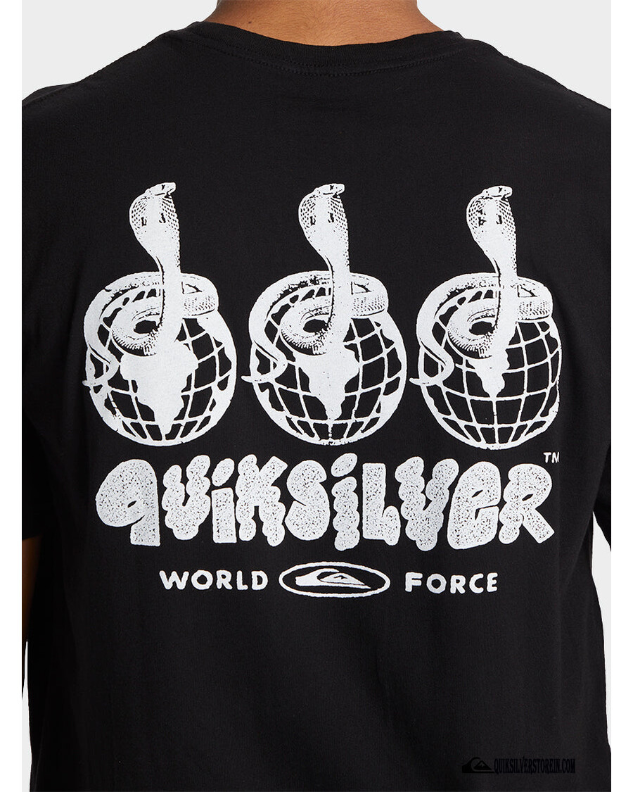 تي شيرت Quicksilver Global Force Mtz - أسود