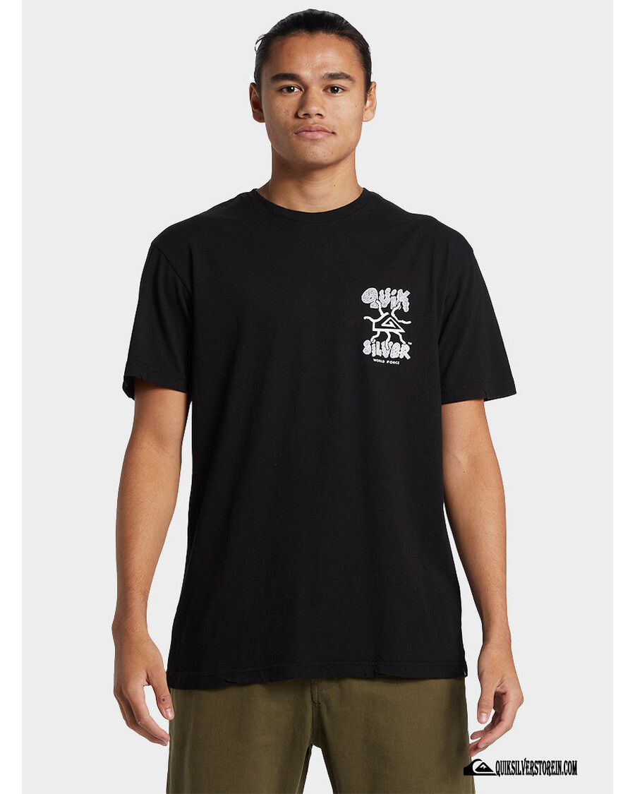 تي شيرت Quicksilver Global Force Mtz - أسود