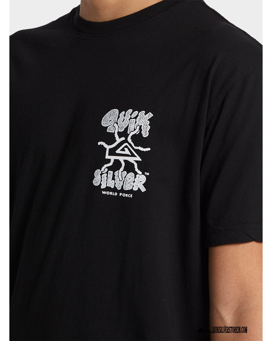 تي شيرت Quicksilver Global Force Mtz - أسود