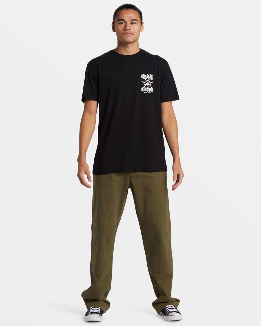 تي شيرت Quicksilver Global Force Mtz - أسود