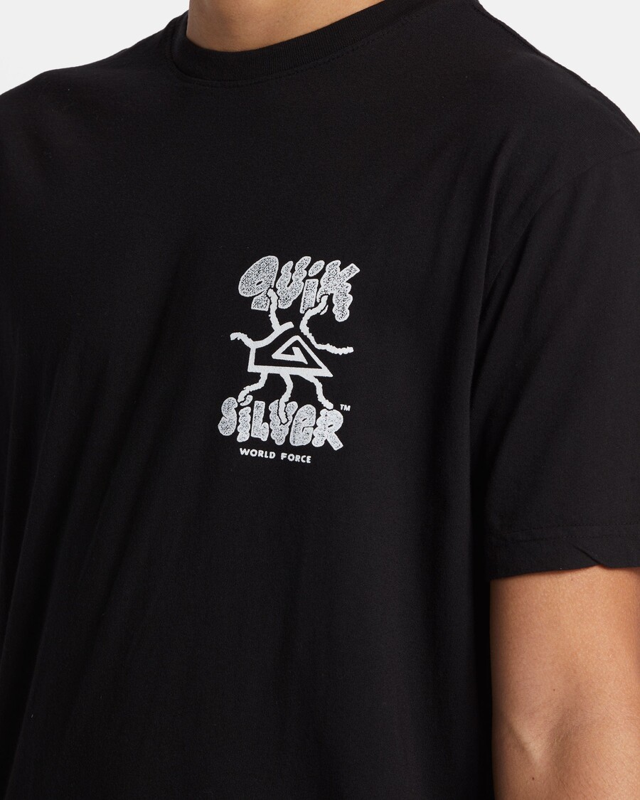 تي شيرت Quicksilver Global Force Mtz - أسود