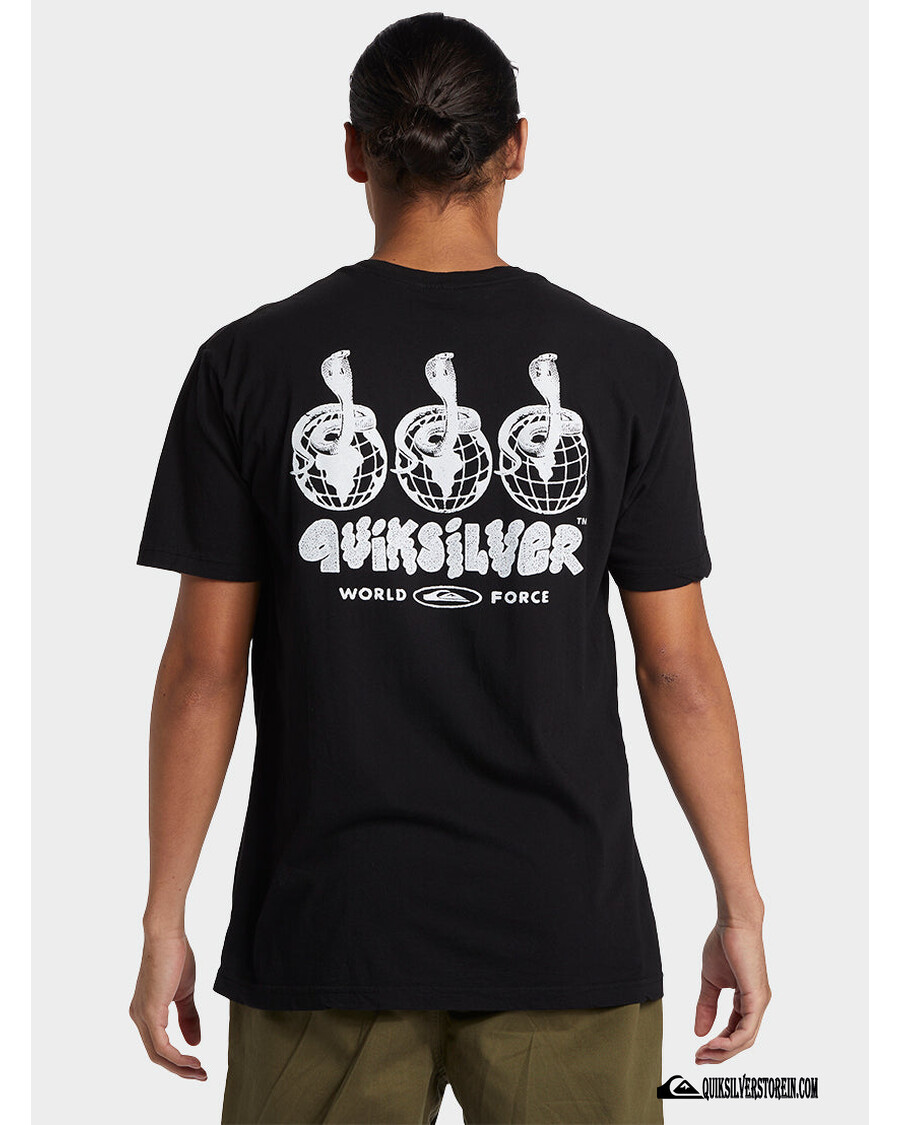 تي شيرت Quicksilver Global Force Mtz - أسود