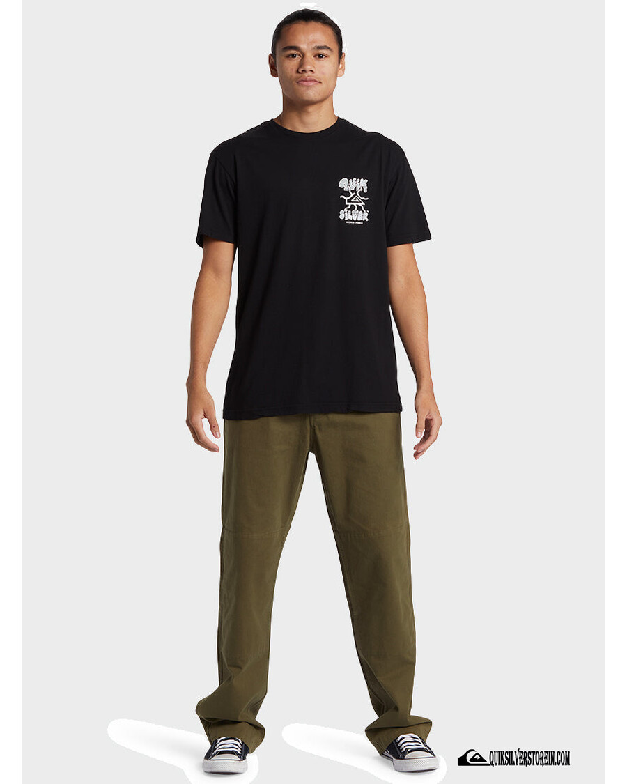 تي شيرت Quicksilver Global Force Mtz - أسود