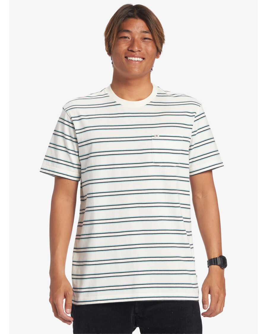 Quik Silver Cruiser Pocket T-Shirt - Snow White Cruiser Pkt Tee