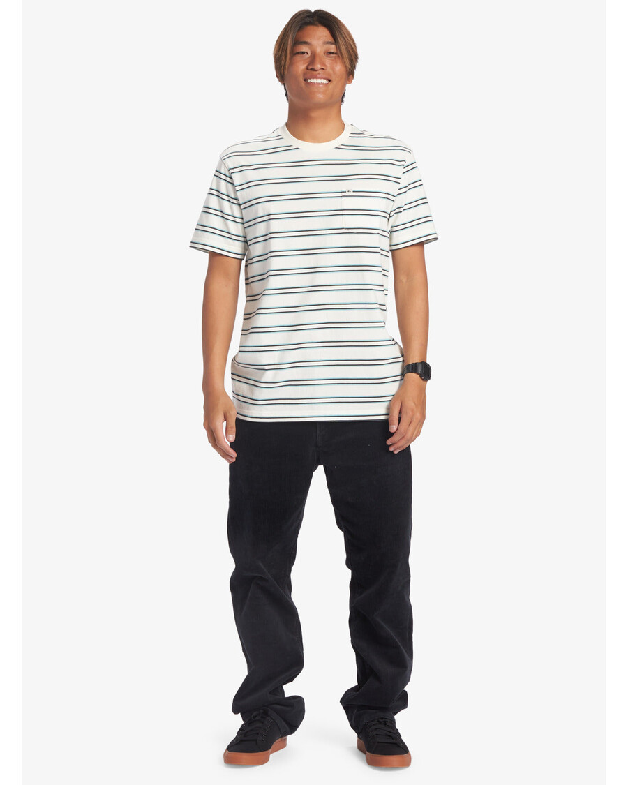 Quik Silver Cruiser Pocket T-Shirt - Snow White Cruiser Pkt Tee