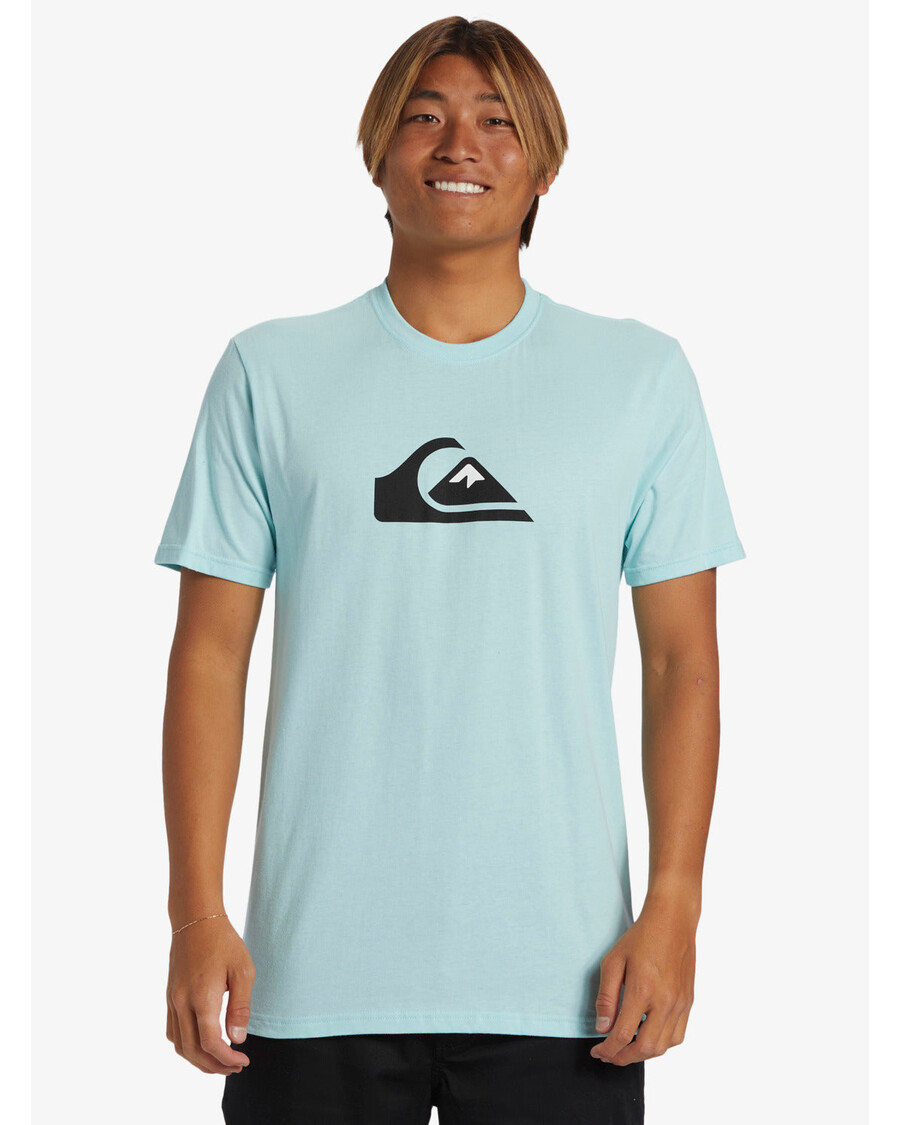 Quik Silver Comp Logo T-Shirt - Pastel Turquoise