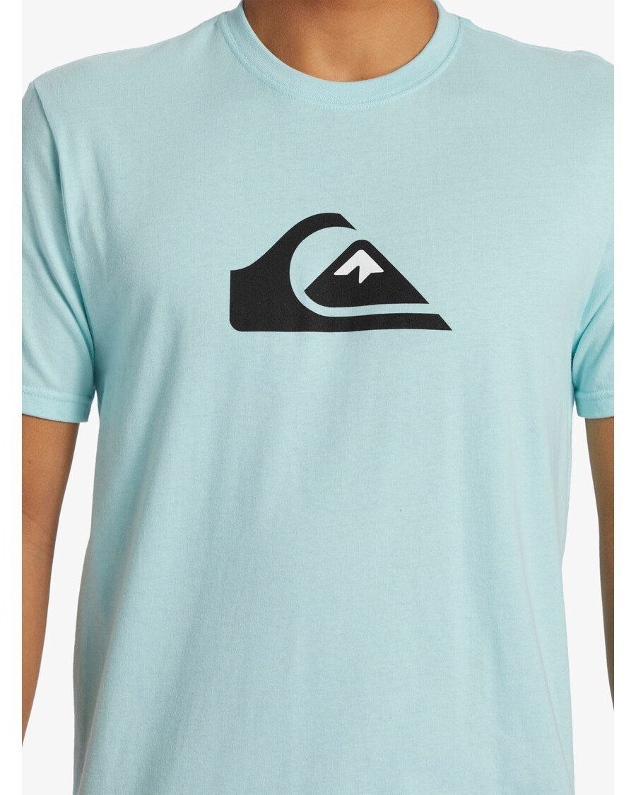 Quik Silver Comp Logo T-Shirt - Pastel Turquoise