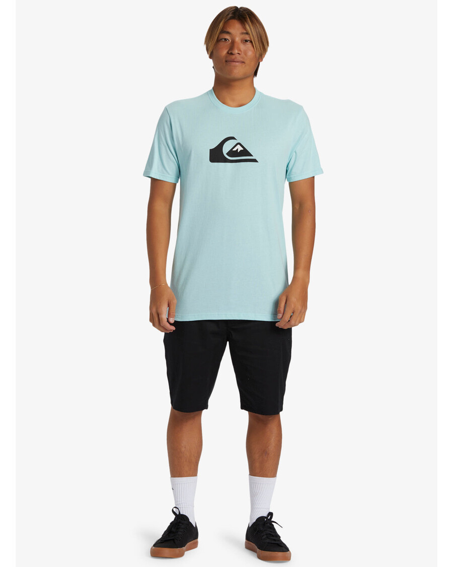 Quik Silver Comp Logo T-Shirt - Pastel Turquoise