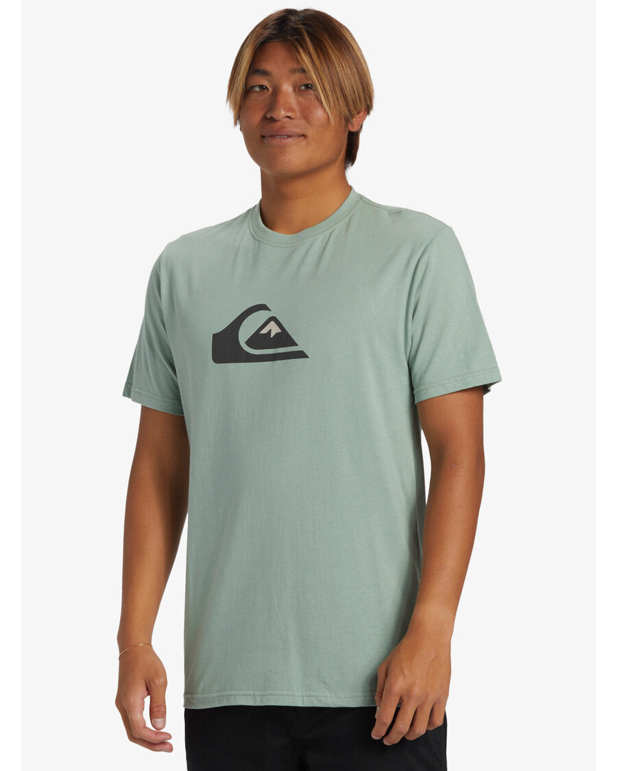 T-shirt με λογότυπο Quiksilver Comp - πράσινο Iceberg