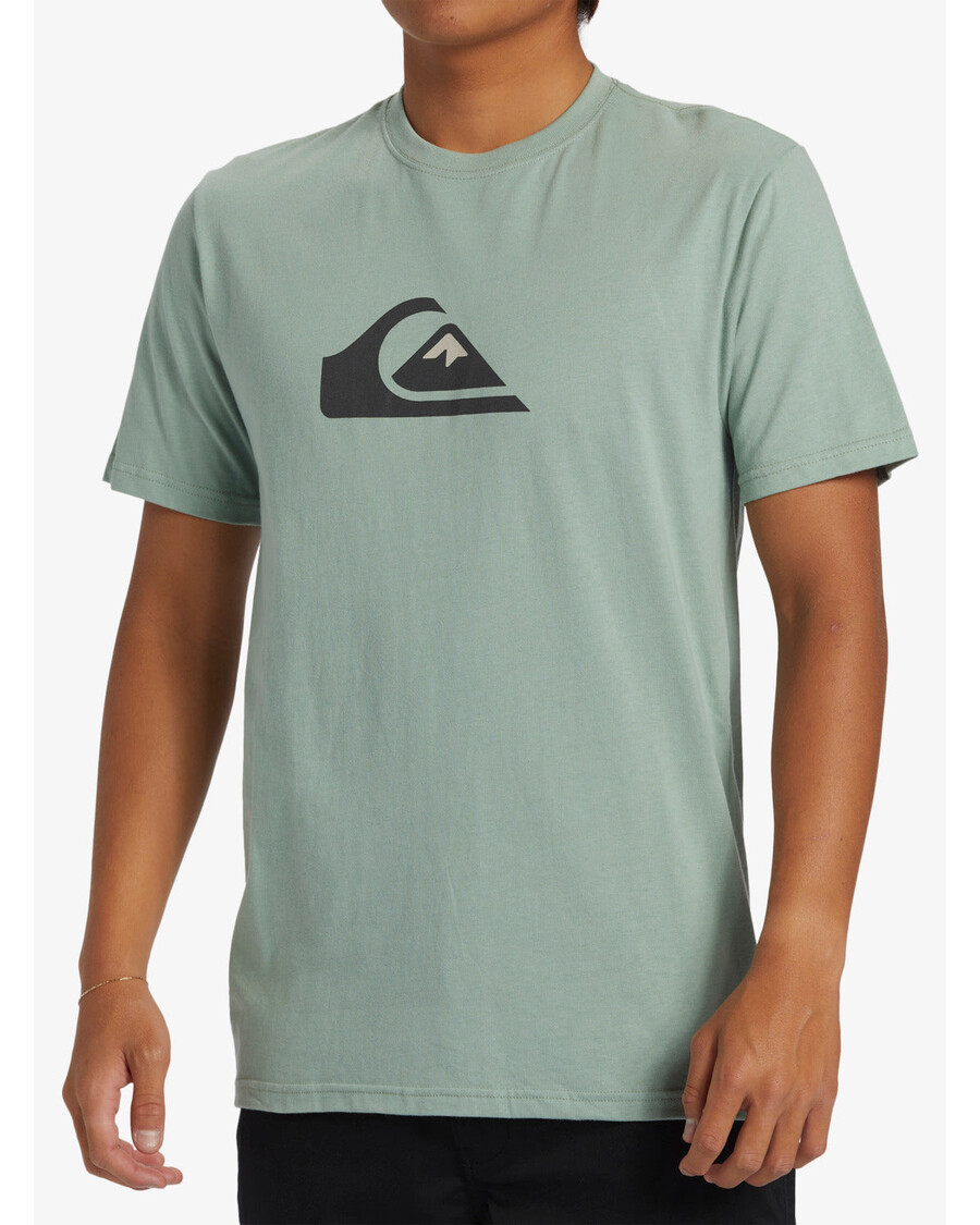 T-shirt με λογότυπο Quiksilver Comp - πράσινο Iceberg