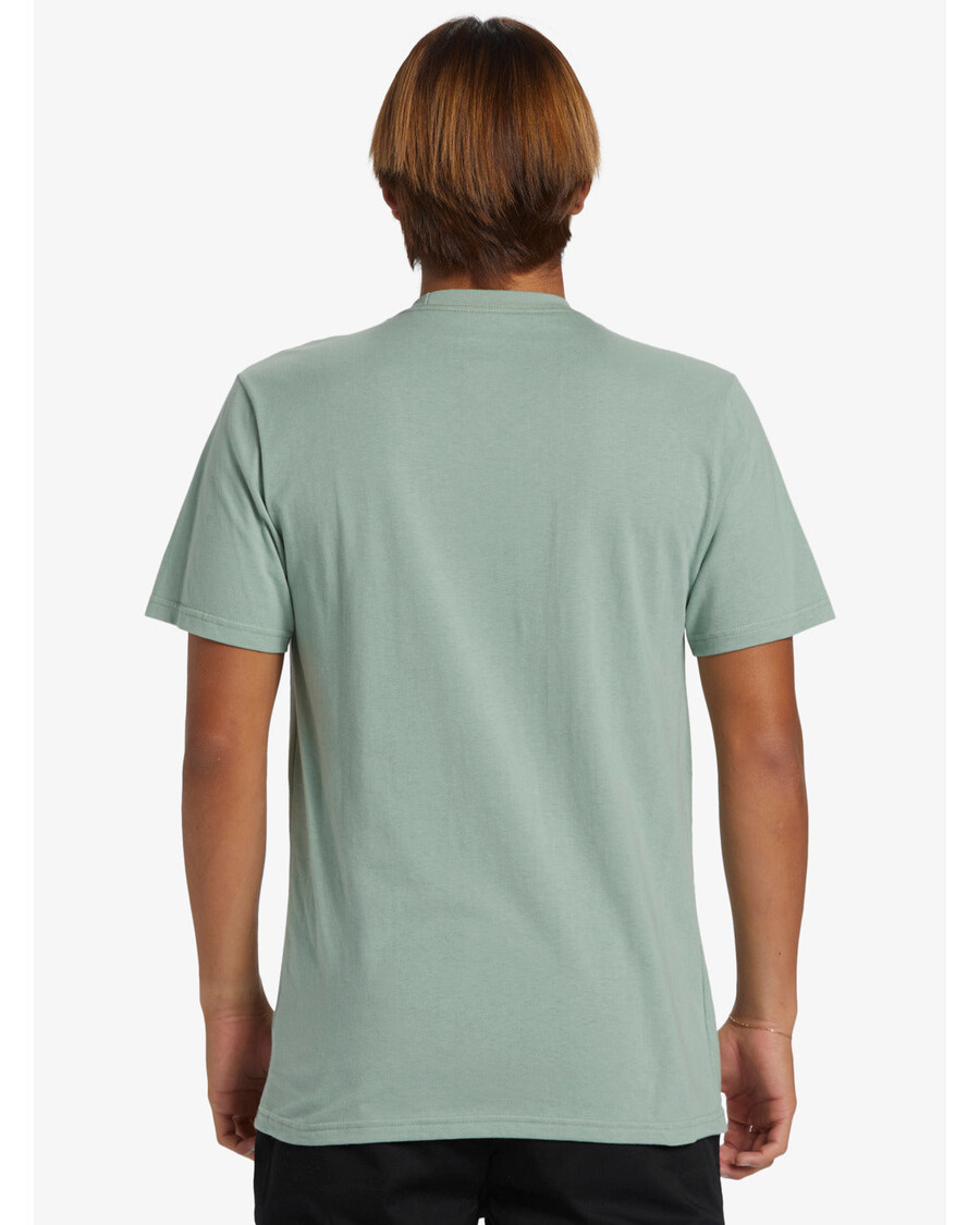 T-shirt με λογότυπο Quiksilver Comp - πράσινο Iceberg