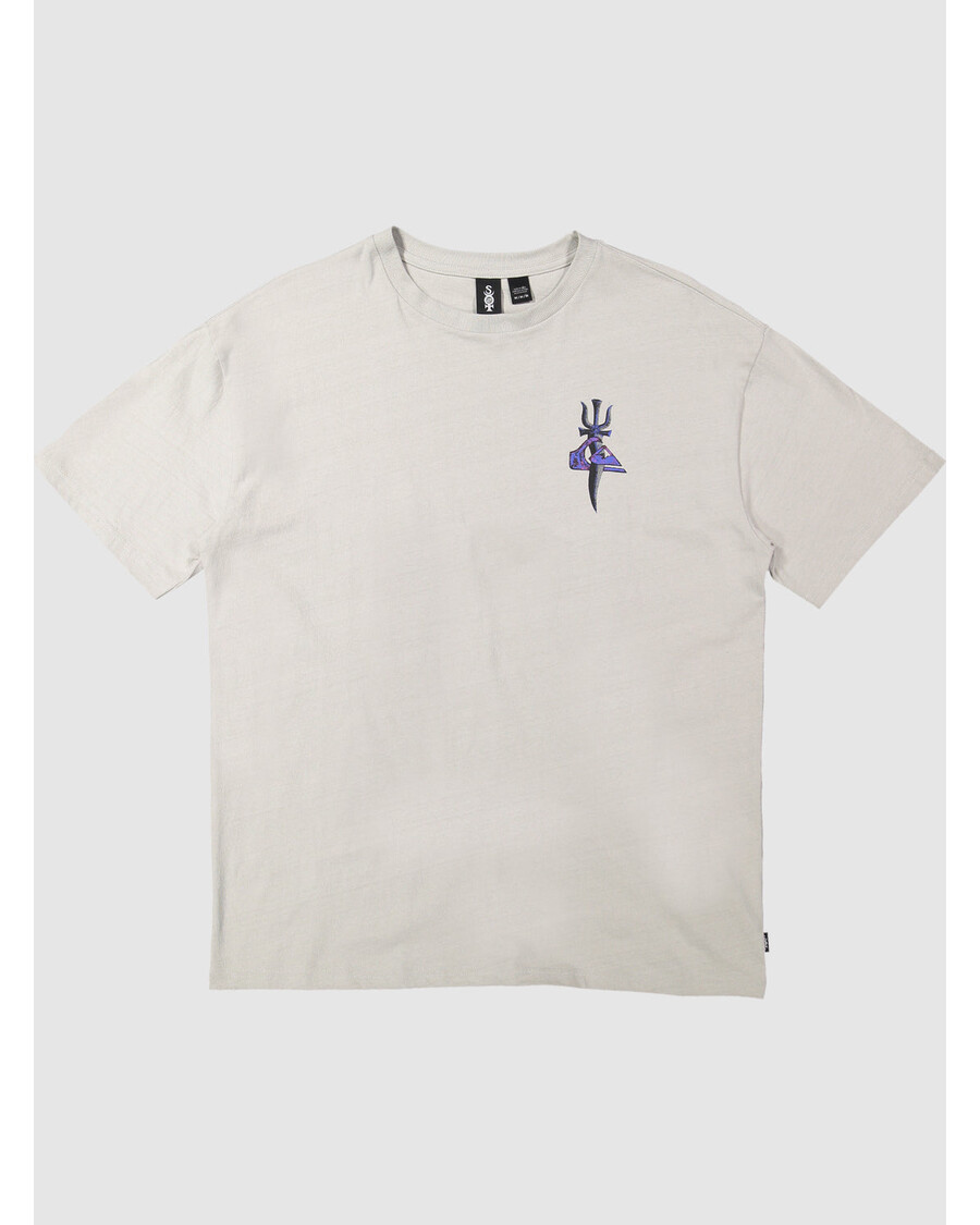 تي شيرت Quiksilver T Dagger - رمادي بنفسجي