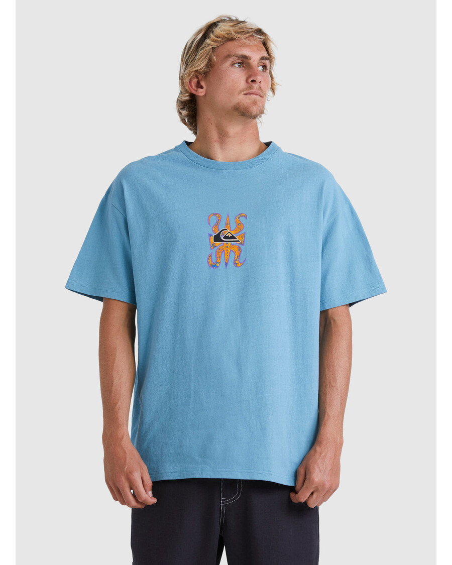 Quik Sidabriniai Trišakiai Marškinėliai - Adrijos Mėlyna