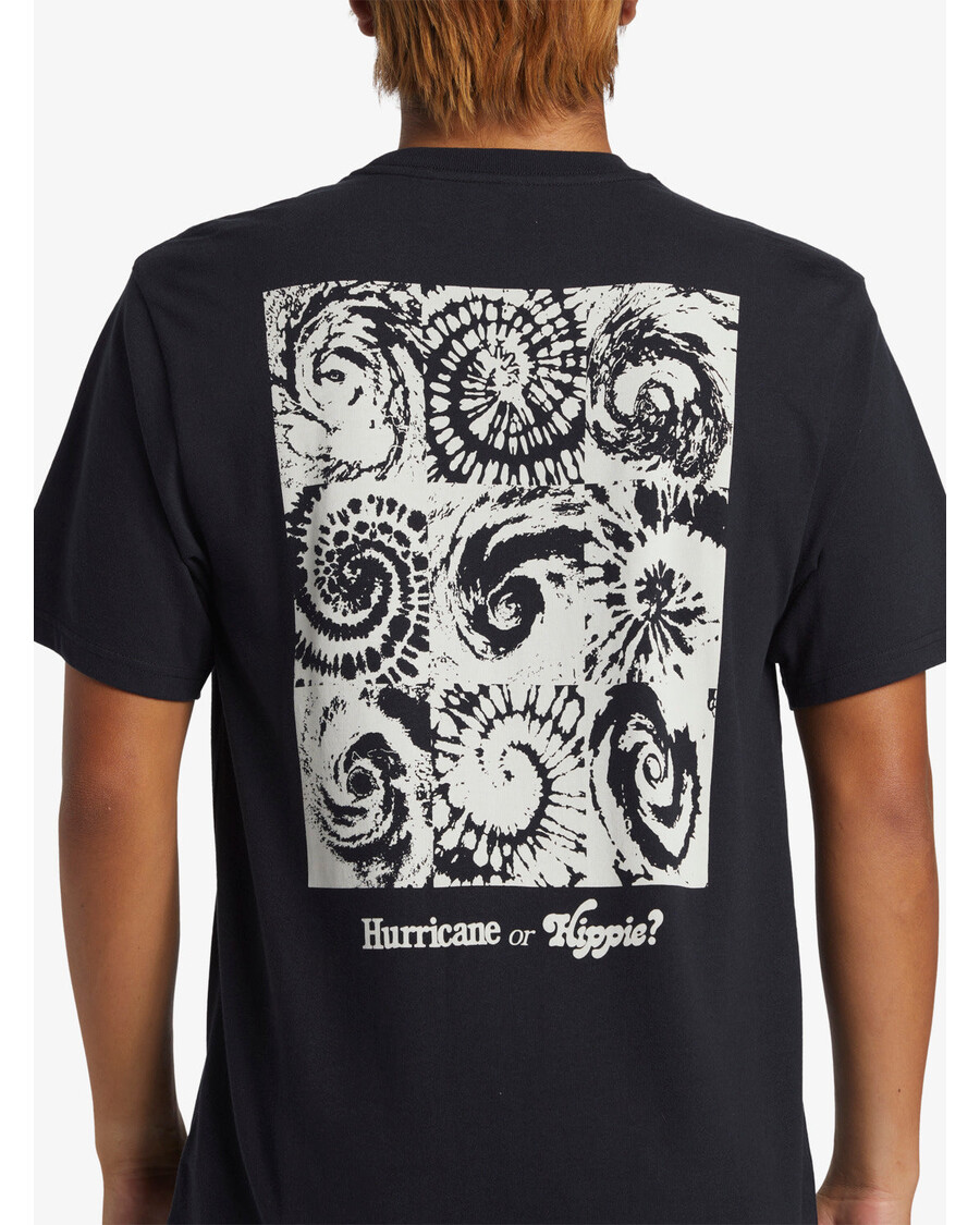 Quik Silver Hurricane ή Hippie T-shirt - μαύρο