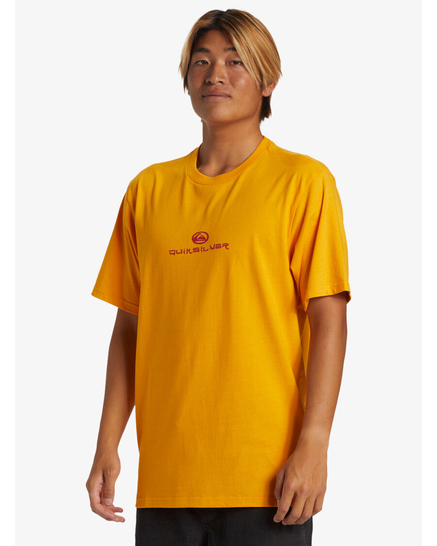 μπλουζάκι Quicksilver Dragon Fist - λαμπερό κίτρινο