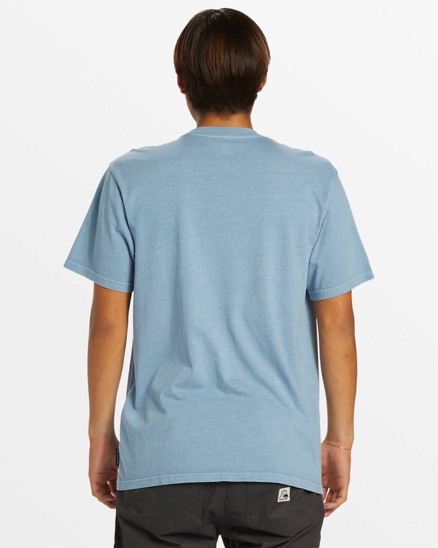Quik Silver Salt Water Pocket Tee T-Shirt - Blue Shadow