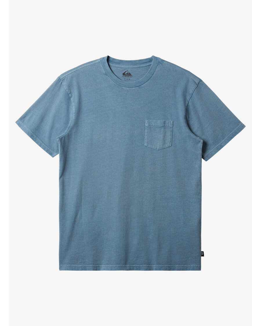 Quik Silver Salt Water Pocket Tee T-Shirt - Blue Shadow