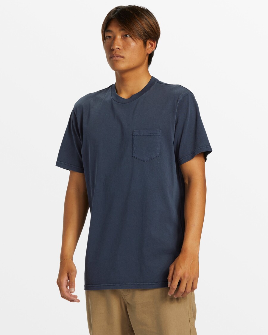 クイックシルバー ソルト ウォーター ポケット ティー T シャツ - ダークネイビー