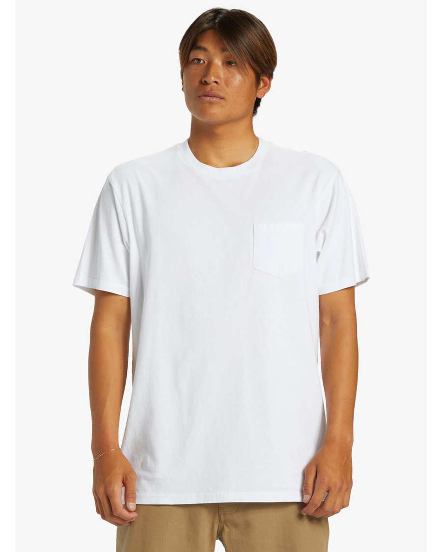 Quik Silver Salt Water Pocket Tee T-Shirt - White