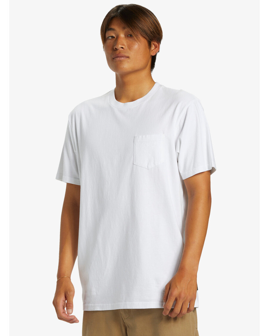 Quik Silver Salt Water Pocket Tee T-Shirt - White