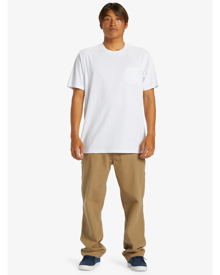 Quik Silver Salt Water Pocket Tee T-Shirt - White