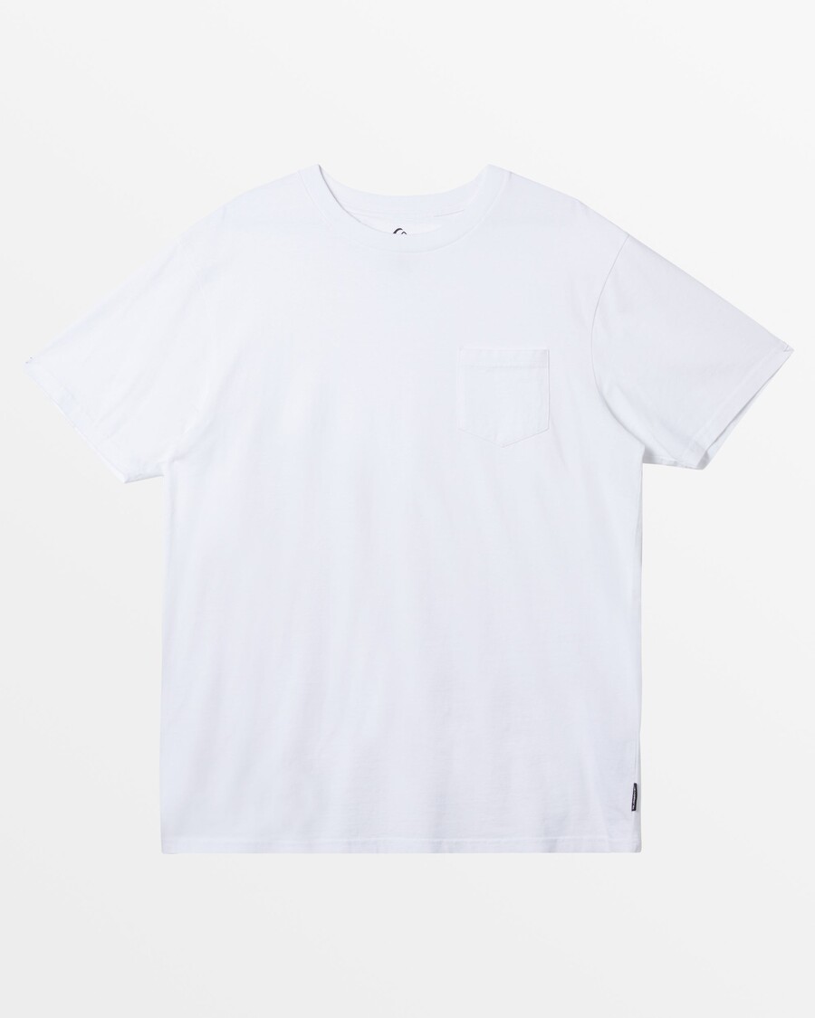 Quik Silver Salt Water Pocket Tee T-Shirt - White