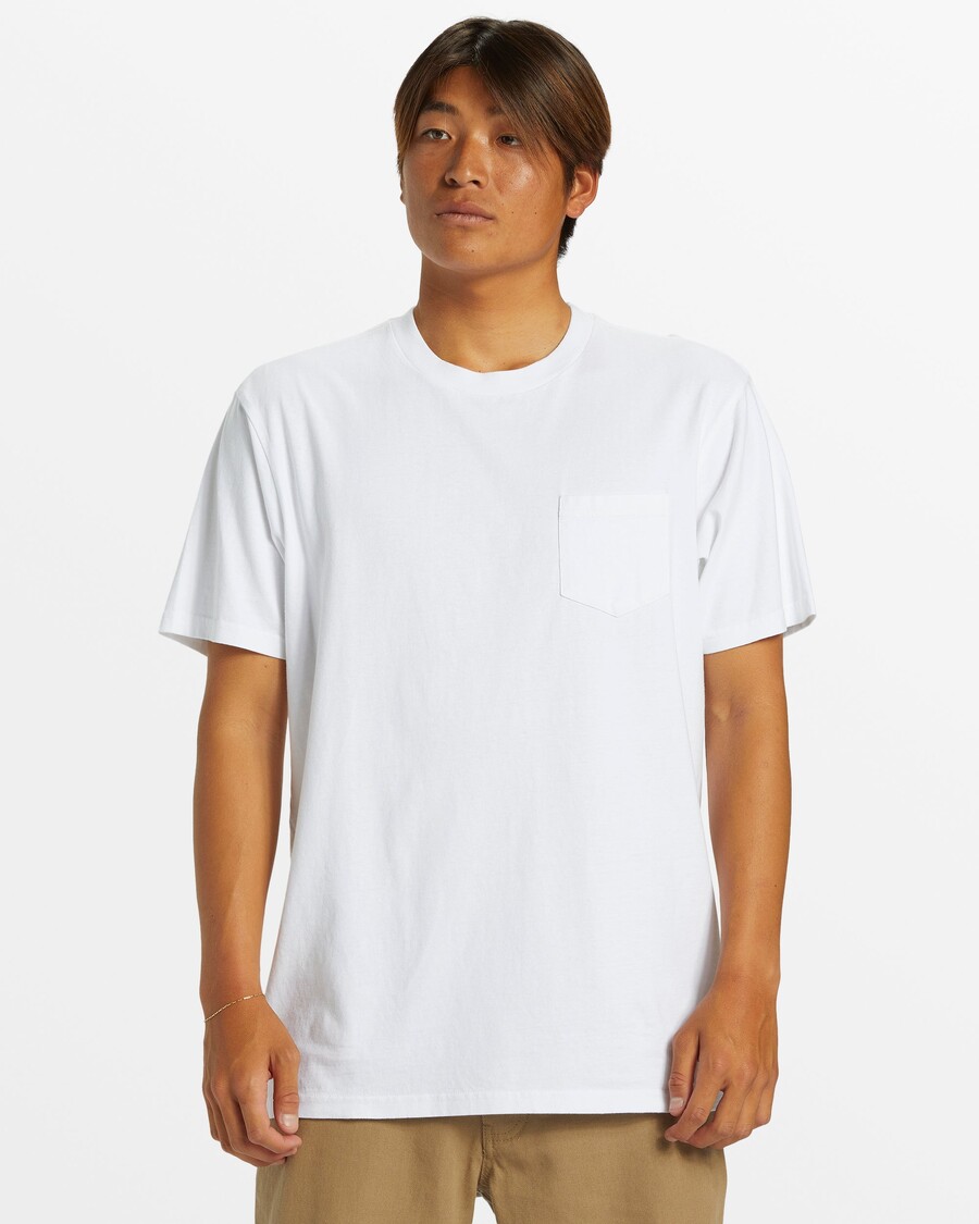 Quiksilver žepna Majica S Slano Vodo - Bela