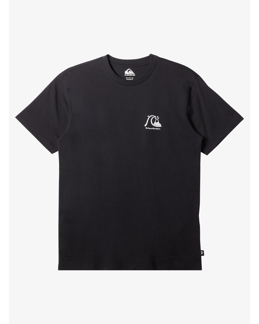 Quik ασημί το αυθεντικό Boardshort T-shirt - μαύρο