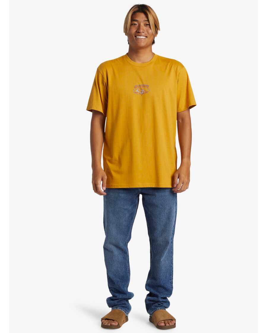 Quik Sølv Torn Oval T-skjorte - Sennep