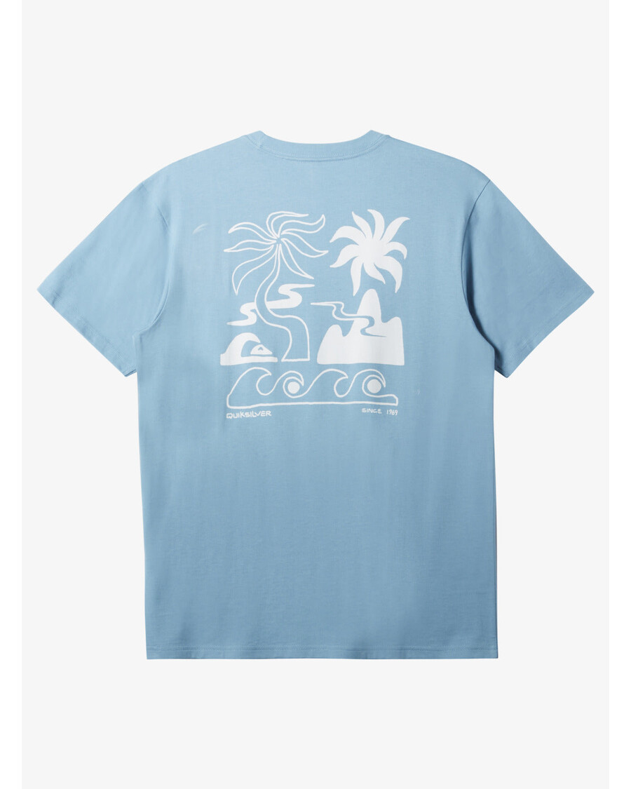 Kaos Quiksilver Tropical Breeze - Bayangan Biru