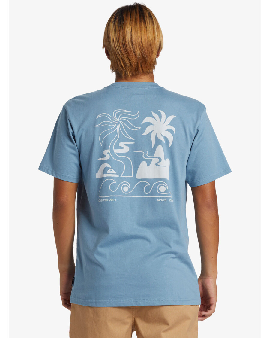 Kaos Quiksilver Tropical Breeze - Bayangan Biru