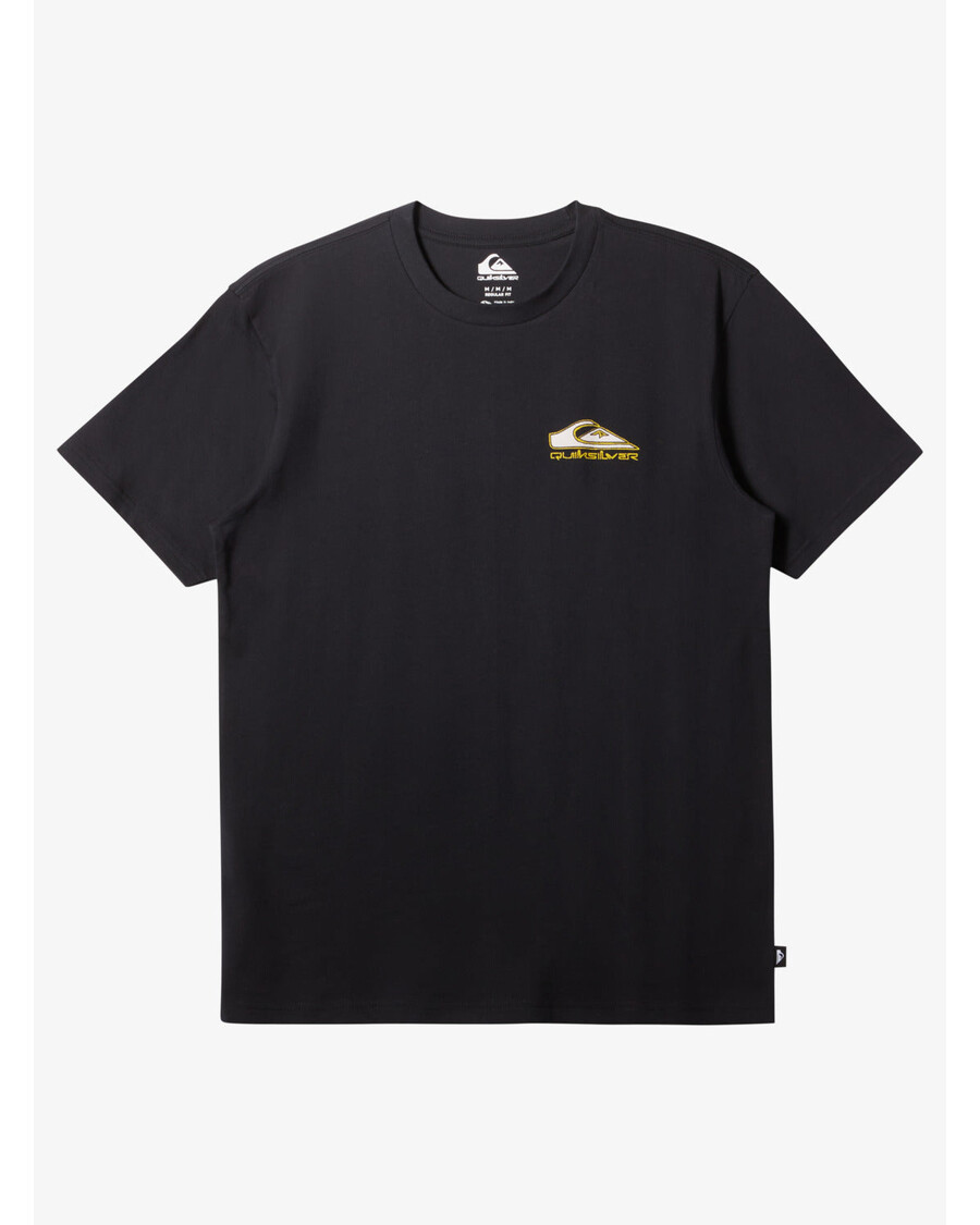 Quik ασημί Step Up T-shirt - μαύρο