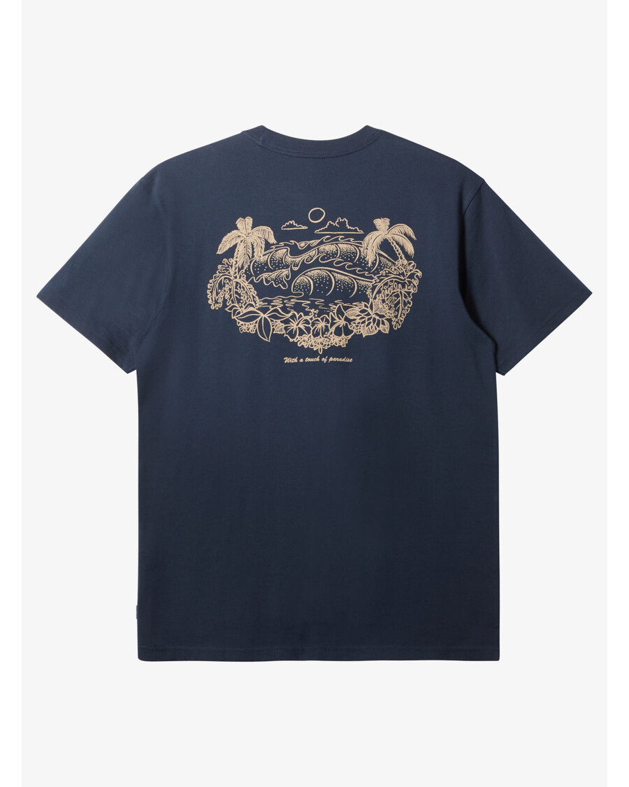 Quik Silver Tropical Horizon T-Shirt - Dark Navy