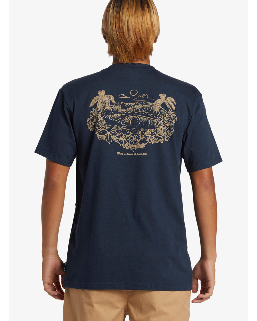 Quik Silver Tropical Horizon T-Shirt - Dark Navy