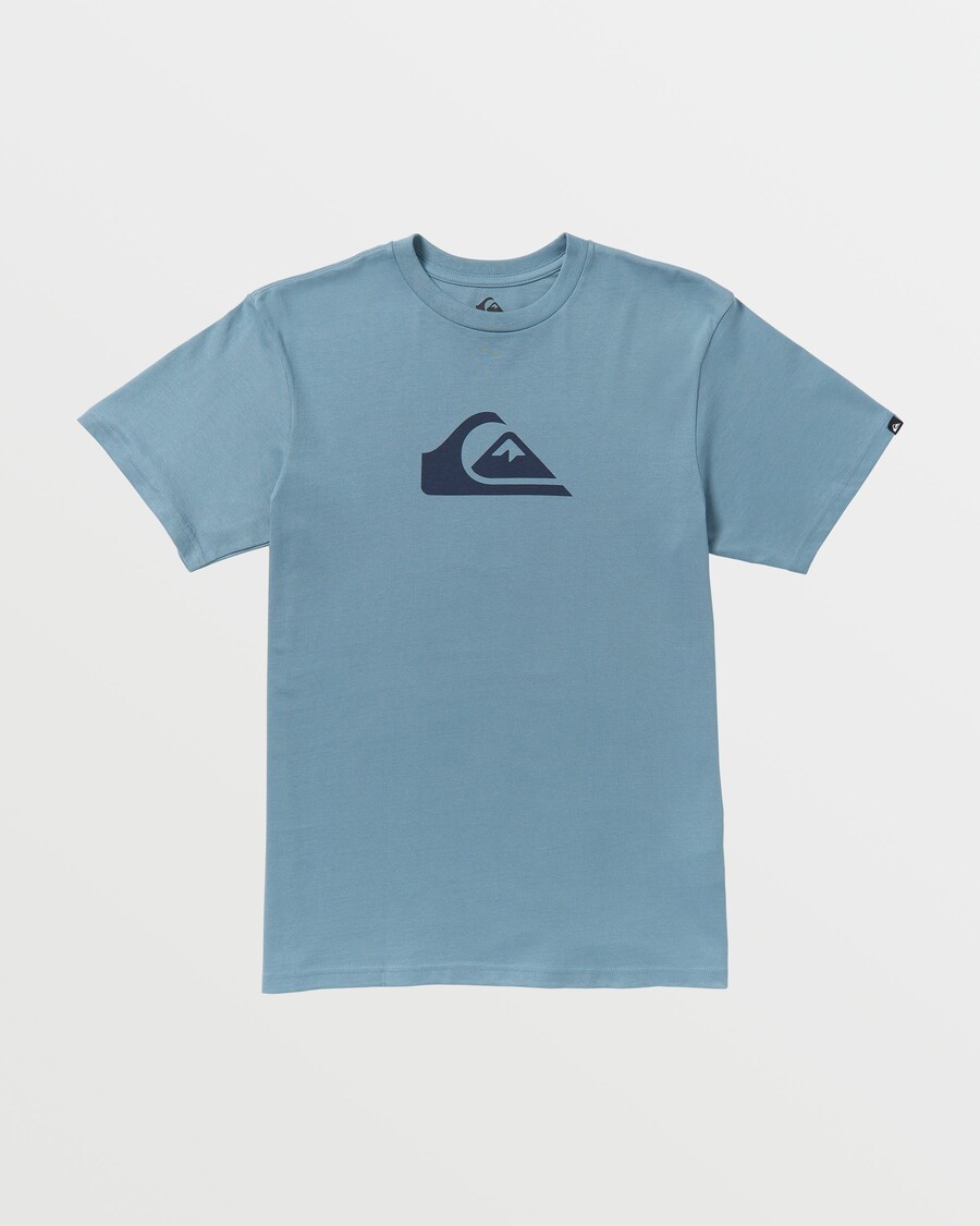 Camiseta Quiksilver Comp Logo - Sombra Azul