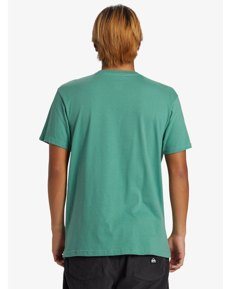 T-shirt με λογότυπο Quiksilver Comp - παγωμένο έλατο