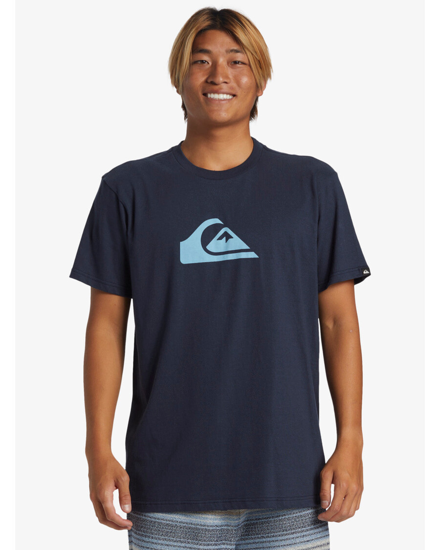 T-shirt με λογότυπο Quiksilver Comp - σκούρο ναυτικό