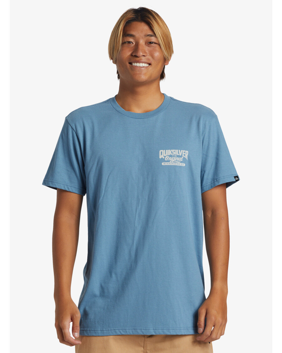 Quik Silver Original Script T-shirt - Blå Skugga