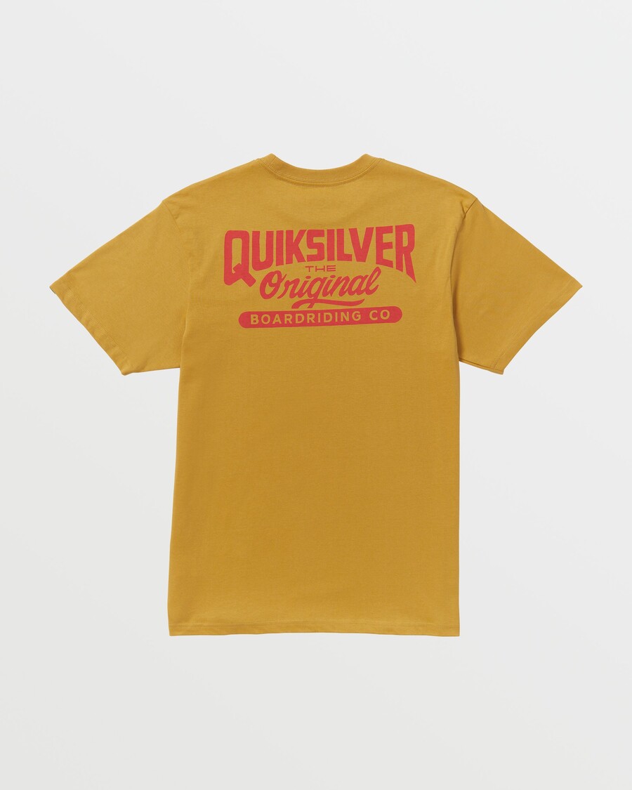 Quik Silver Original Script Tričko - Horčica