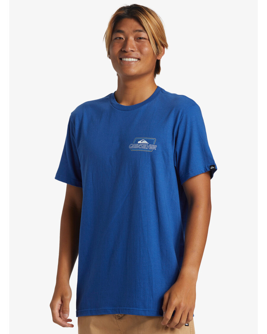 Quik Silver Line By Line T-Shirt - Monaco Blue