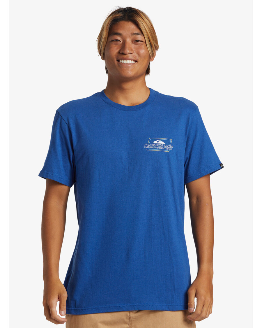Camiseta Quik Silver Línea Por Línea - Azul Monaco